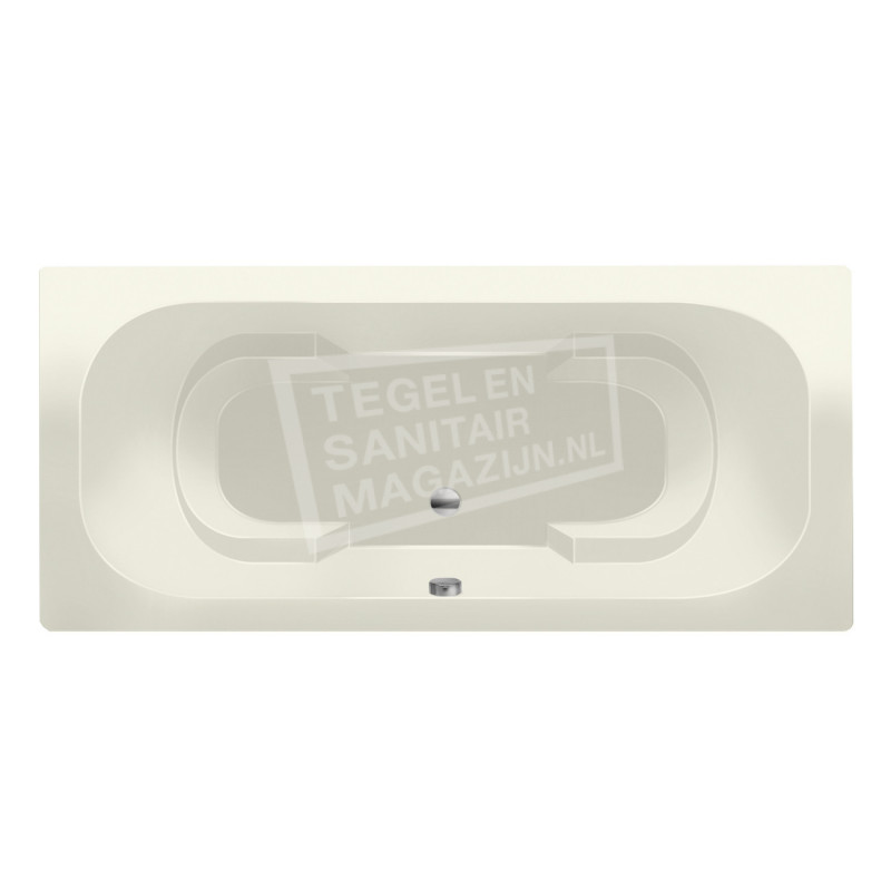 Xenz Tanga 180x90 cm duobad ergonomisch 300L Edelweiss mat Xenz Tanga 180x90 cm duobad ergonomisch 300L Edelweiss mat