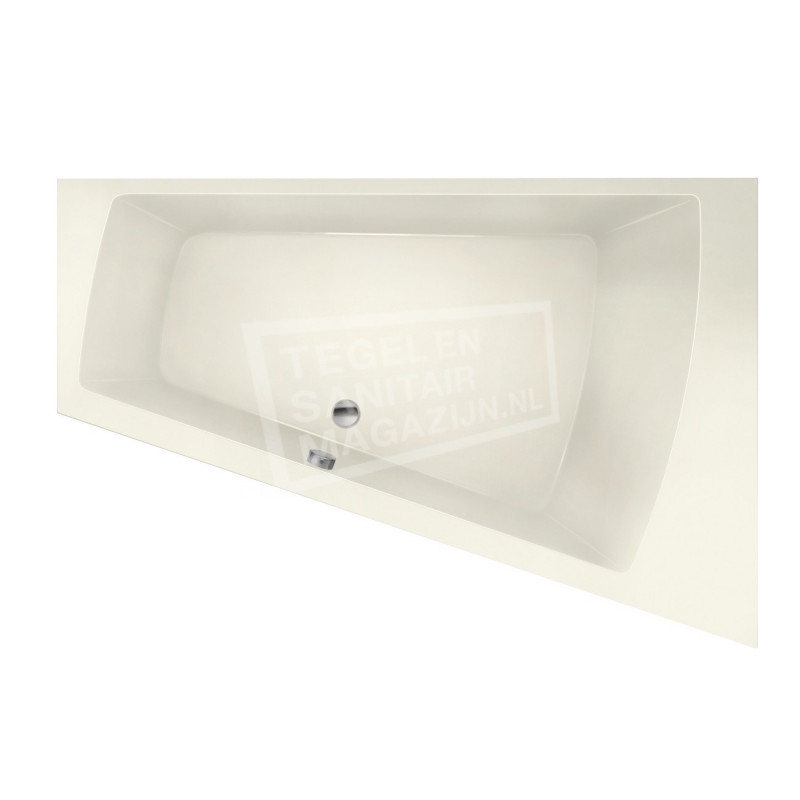 Xenz Palau 170x110 cm ligbad 195L rechts Edelweiss mat Xenz Palau 170x110 cm ligbad 195L rechts Edelweiss mat
