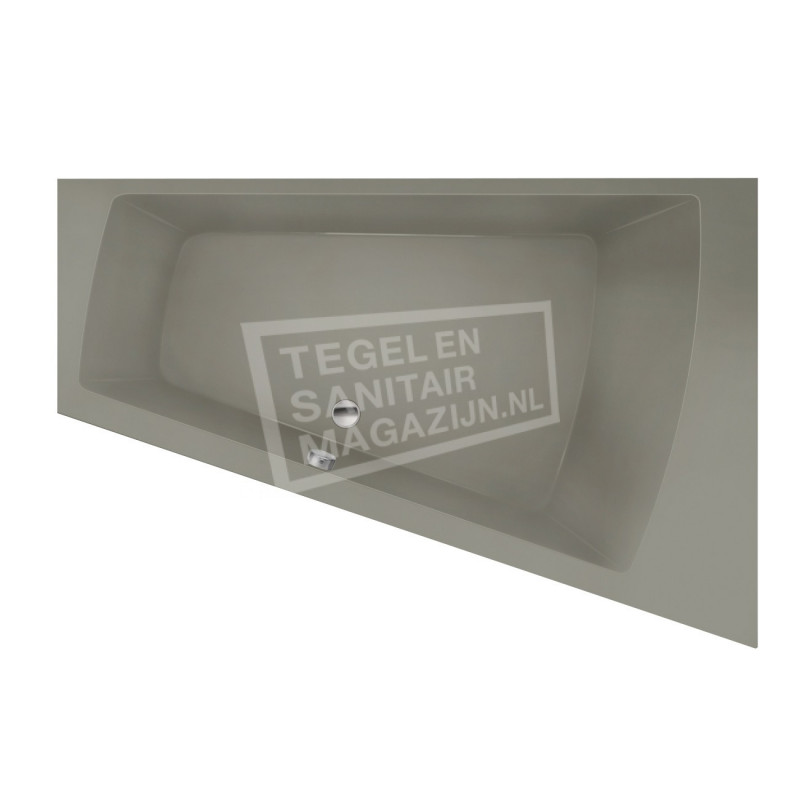 Xenz Palau 180x130 cm ligbad 245L rechts Cement mat Xenz Palau 180x130 cm ligbad 245L rechts Cement mat