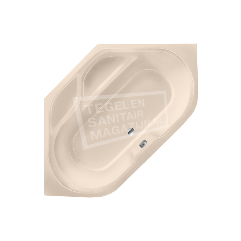 Xenz New Guinea 140x140 hoekbad 270L Creme mat Xenz New Guinea 140x140 hoekbad 270L Creme mat