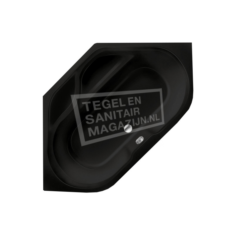 Xenz New Guinea 140x140 hoekbad 270L Ebony mat Xenz New Guinea 140x140 hoekbad 270L Ebony mat