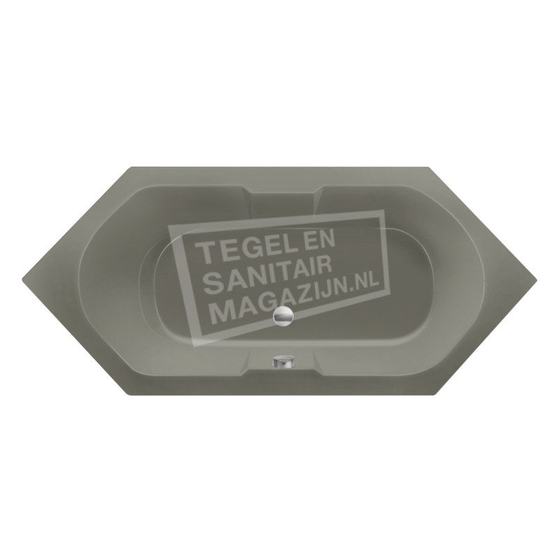Xenz Antilla 190x80 cm ligbad 225L Cement mat Xenz Antilla 190x80 cm ligbad 225L Cement mat
