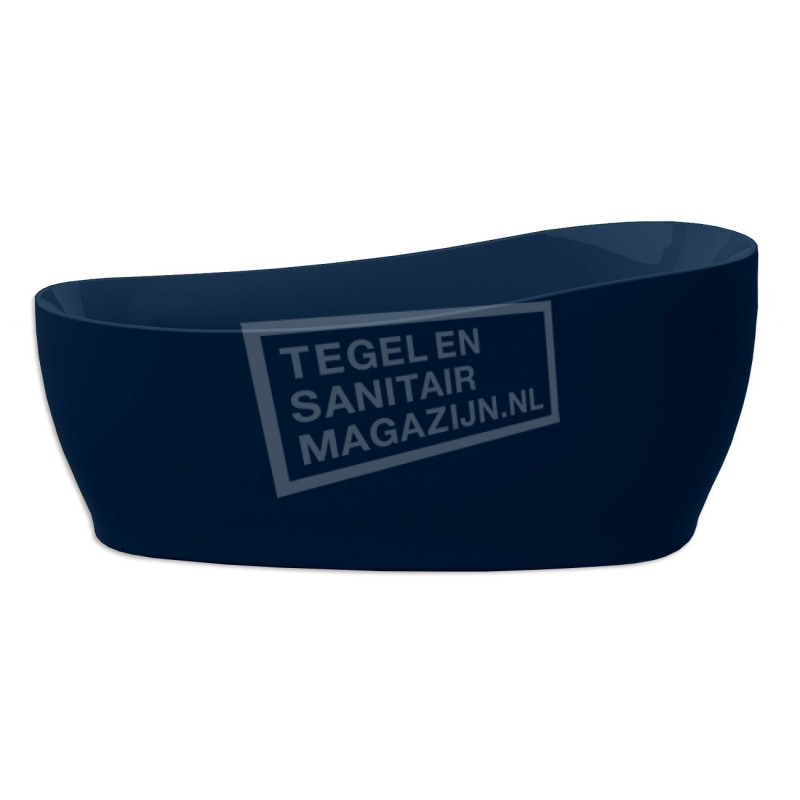 Xenz Isa 180x85x62/76 cm vrijstaand bad donker blauw glans Xenz Isa 180x85x62/76 cm vrijstaand bad donker blauw glans