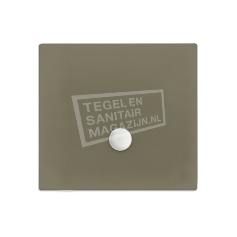 Xenz Flat zelfdragende douchebak 90x90x3.5 cm acryl klei mat Xenz Flat zelfdragende douchebak 90x90x3.5 cm acryl klei mat