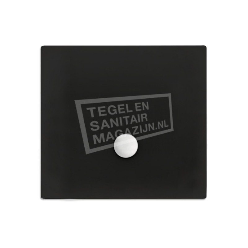 Xenz Flat zelfdragende douchebak 90x90x3.5 cm acryl ebony mat Xenz Flat zelfdragende douchebak 90x90x3.5 cm acryl ebony mat
