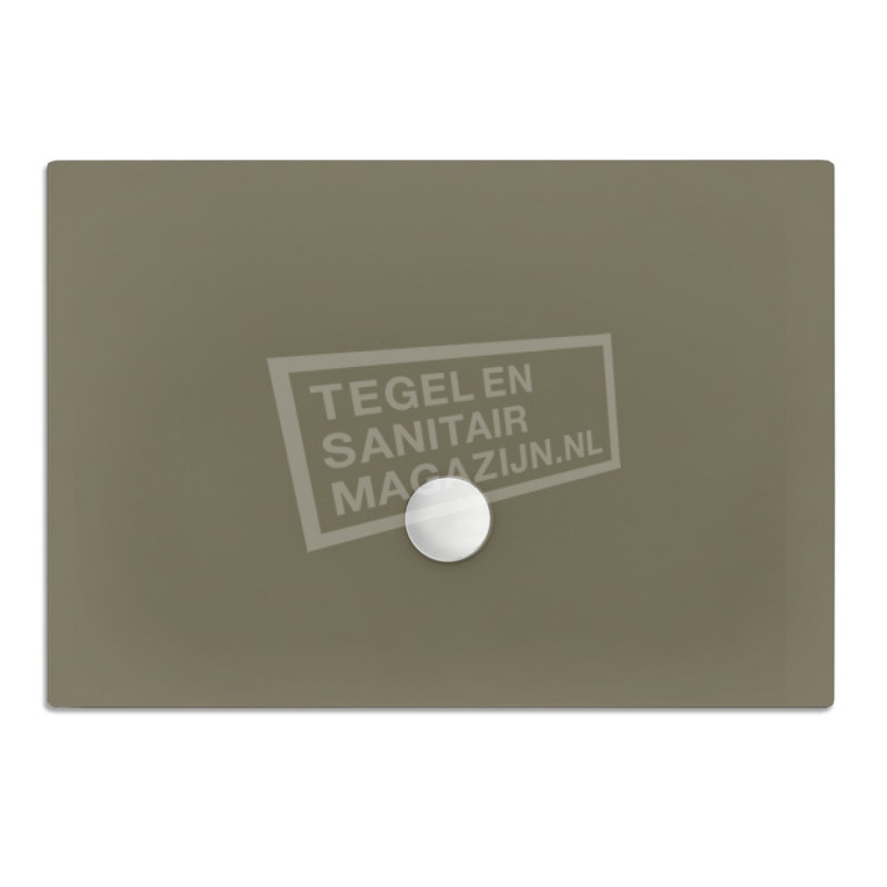 Xenz Flat zelfdragende douchebak 140x90x3.5 cm acryl klei mat Xenz Flat zelfdragende douchebak 140x90x3.5 cm acryl klei mat