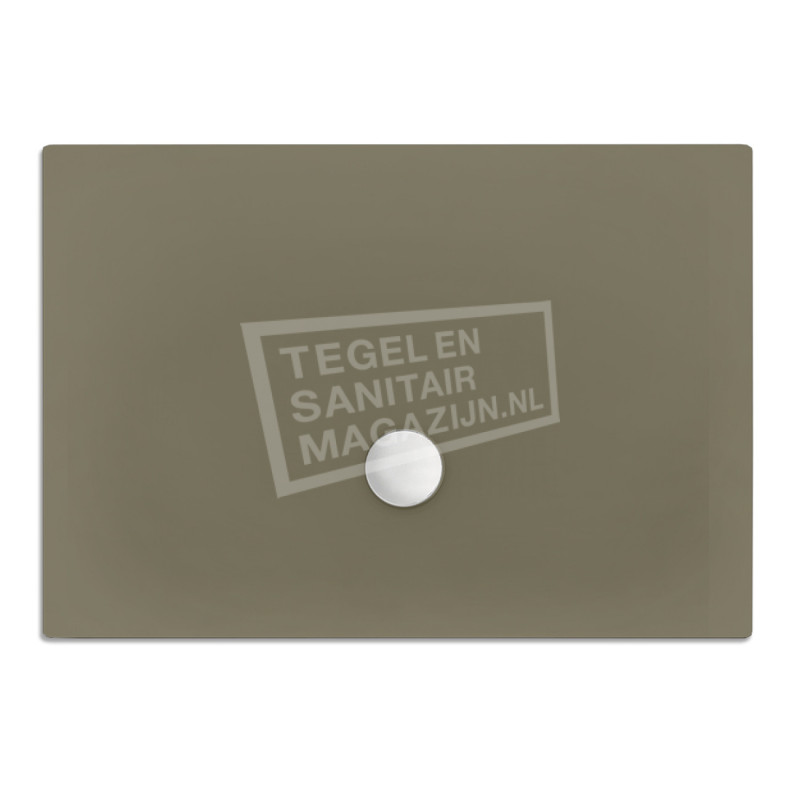 Xenz Flat zelfdragende douchebak 160x90x3.5 cm acryl klei mat Xenz Flat zelfdragende douchebak 160x90x3.5 cm acryl klei mat